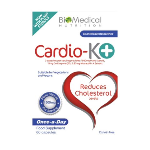 CARDIO-K + Cholesterol Management made easy! (New Smaller Capsule Size)